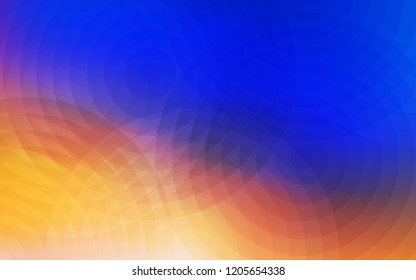Light Blue, Yellow vector template with circles. Modern abstract illustration with colorful water drops. Pattern can be used for ads, leaflets.