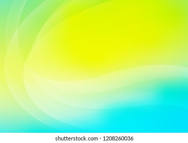 Light Blue, Yellow vector template with abstract lines. Creative geometric illustration in marble style with gradient. The template for cell phone backgrounds.