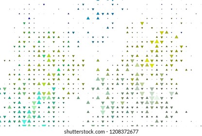 Light Blue, Yellow vector template with crystals, triangles. Decorative design in abstract style with triangles. Pattern can be used for websites.