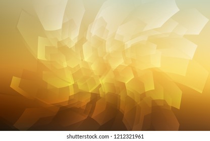 Light Blue, Yellow vector template in hexagonal style. Colorful hexagons on white backdrop. Pattern can for your ad, booklets.