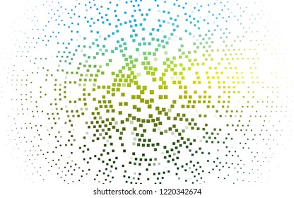 Light Blue, Yellow vector template with crystals, rectangles. Modern abstract illustration with colorful rectangles. Best design for your ad, poster, banner.