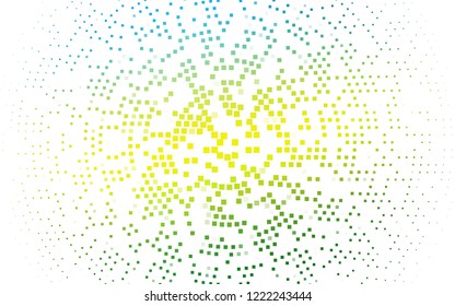 Light Blue, Yellow vector template with crystals, rectangles. Beautiful illustration with rectangles and squares. Pattern for commercials.