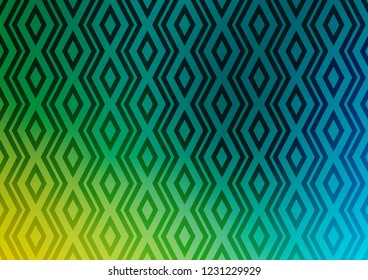 Light Blue, Yellow vector template with sticks, squares. Shining colorful illustration with lines, rectangles. Pattern for ads, posters, banners.