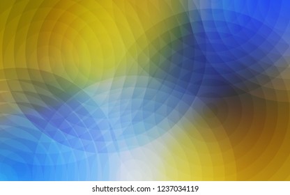Light Blue, Yellow vector template with circles. Illustration with set of shining colorful abstract circles. Pattern can be used as texture of wallpapers.