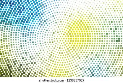 Light Blue, Yellow vector template with crystals, rectangles. Illustration with set of colorful rectangles. Best design for your ad, poster, banner.