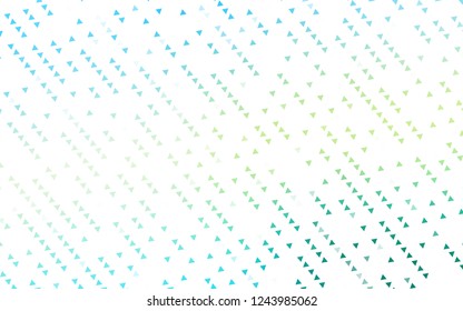 Light Blue, Yellow vector template with crystals, triangles. Decorative design in abstract style with triangles. Template for wallpapers.