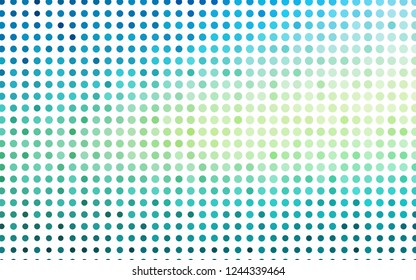 Light Blue, Yellow vector template with circles. Modern abstract illustration with colorful water drops. Pattern for ads, booklets.