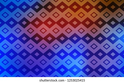 Light Blue, Yellow vector template with rhombus. Abstract gradient illustration with rectangles. Best design for your ad, poster, banner.