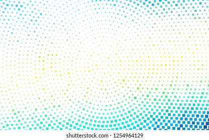 Light Blue, Yellow vector template with crystals, rectangles. Decorative design in abstract style with rectangles. Best design for your ad, poster, banner.