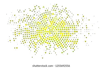Light Blue, Yellow vector template with crystals, triangles. Glitter abstract illustration with triangular shapes. Pattern can be used for websites.