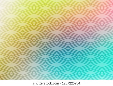 Light Blue, Yellow vector template with sticks, squares. Modern geometric abstract illustration with lines, squares. Smart design for your business advert.