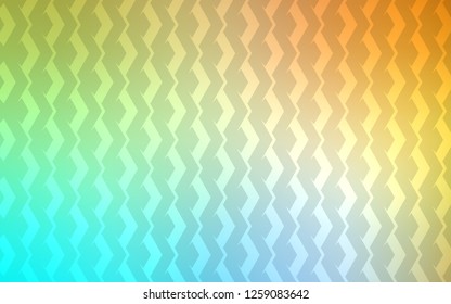 Light Blue, Yellow vector template with repeated sticks. Shining colored illustration with sharp stripes. Smart design for your business advert.