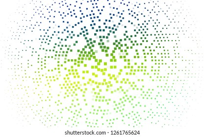 Light Blue, Yellow vector template with crystals, rectangles. Beautiful illustration with rectangles and squares. The template can be used as a background.