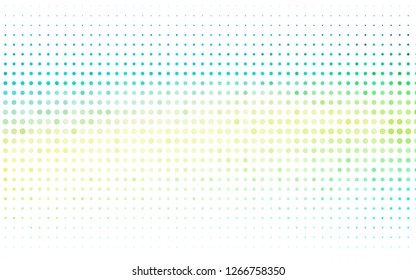 Light Blue, Yellow vector template with circles. Blurred decorative design in abstract style with bubbles. Pattern for beautiful websites.