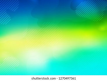 Light Blue, Yellow vector template with repeated sticks. Lines on blurred abstract background with gradient. Smart design for your business advert.