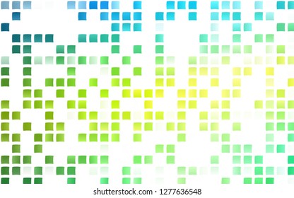 Light Blue, Yellow vector template with crystals, rectangles. Modern abstract illustration with colorful rectangles. Smart design for your business advert.
