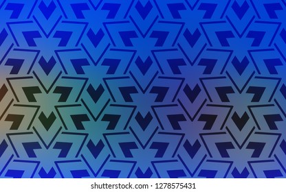 Light Blue, Yellow vector template with lines, triangles. Beautiful illustration with triangles in nature style. Pattern for commercials.