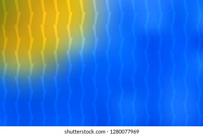 Light Blue, Yellow vector template with repeated sticks. Decorative shining illustration with lines on abstract template. Template for your beautiful backgrounds.