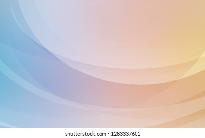 Light Blue, Yellow vector template with bubble shapes. A vague circumflex abstract illustration with gradient. Marble style for your business design.