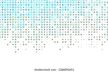 Light Blue, Yellow vector template with crystals, triangles. Triangles on abstract background with colorful gradient. Pattern for busines ad, booklets, leaflets