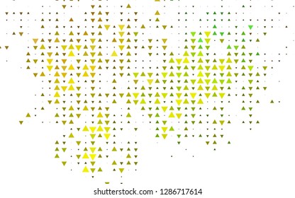 Light Blue, Yellow vector template with crystals, triangles. Beautiful illustration with triangles in nature style. Modern template for your landing page.
