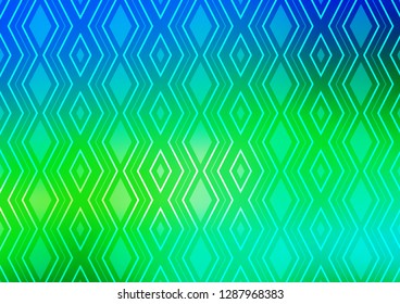 Light Blue, Yellow vector template with sticks, squares. Glitter abstract illustration with colorful lines, rhombuses. Backdrop for TV commercials.