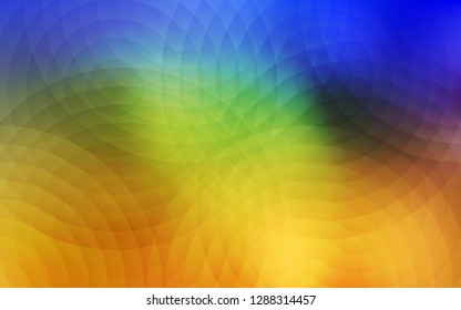 Light Blue, Yellow vector template with circles. Abstract illustration with colored bubbles in nature style. New design for ad, poster, banner of your website.