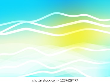 Light Blue, Yellow vector template with repeated sticks. Modern geometrical abstract illustration with staves. Best design for your ad, poster, banner.