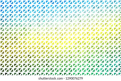 Light Blue, Yellow vector template with crystals, triangles. Abstract gradient illustration with triangles. Pattern for commercials.