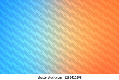 Light Blue, Yellow vector template with repeated sticks. Shining colored illustration with sharp stripes. Template for your beautiful backgrounds.