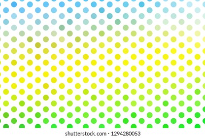 Light Blue, Yellow vector template with circles. Abstract illustration with colored bubbles in nature style. Pattern for ads, leaflets.