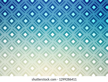 Light Blue, Yellow vector template with sticks, squares. Modern geometric abstract illustration with lines, squares. Pattern for ads, posters, banners.