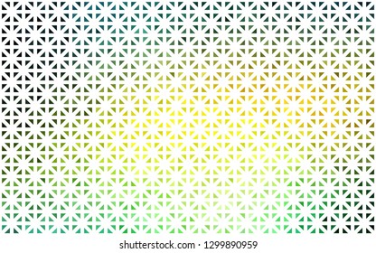 Light Blue, Yellow vector template with crystals, triangles. Triangles on abstract background with colorful gradient. Pattern for commercials.