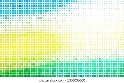 Light Blue, Yellow vector template with crystals, rectangles. Rectangles on abstract background with colorful gradient. Pattern can be used for websites.