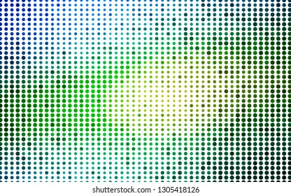 Light Blue, Yellow vector template with circles. Modern abstract illustration with colorful water drops. Pattern for beautiful websites.