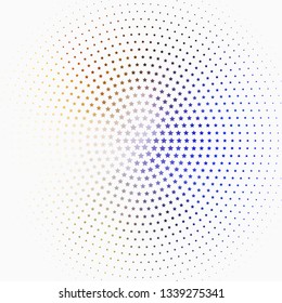 Light Blue, Yellow vector template with neon stars. Colorful illustration with abstract gradient stars. Pattern for wrapping gifts.