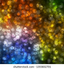 Light Blue, Yellow vector template with circles. Colorful illustration with gradient dots in nature style. Pattern for websites, landing pages.
