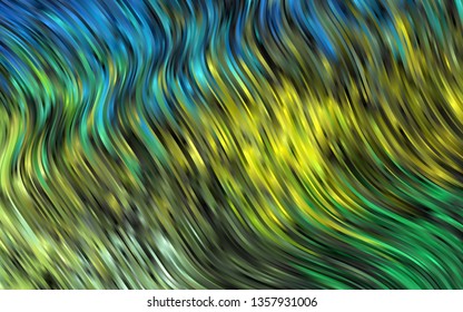 Light Blue, Yellow vector template with bubble shapes. A vague circumflex abstract illustration with gradient. New composition for your brand book.