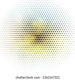 Light Blue, Yellow vector template with circles. Glitter abstract illustration with colorful drops. Pattern for wallpapers, curtains.