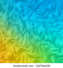Light Blue, Yellow vector template with lines. Gradient illustration in simple style with bows. Smart design for your promotions.