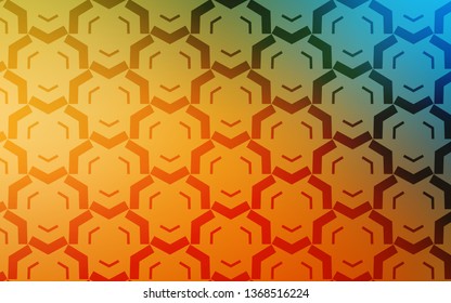 Light Blue, Yellow vector template with wry lines. A completely new colorful illustration in simple style. Pattern for your business design.