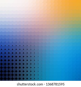 Light Blue, Yellow vector template with circles. Glitter abstract illustration with colorful drops. Pattern for booklets, leaflets.