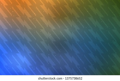 Light Blue, Yellow vector template with repeated sticks. Glitter abstract illustration with colorful sticks. Pattern for your busines websites.
