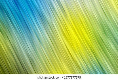 Light Blue, Yellow vector template with bubble shapes. Glitter abstract illustration with wry lines. Textured wave pattern for backgrounds.