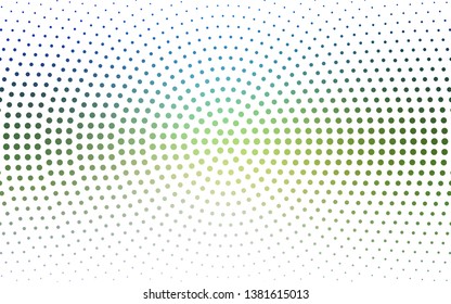 Light Blue, Yellow vector  template with circles. Blurred decorative design in abstract style with bubbles. Design for your business advert.
