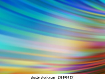 Light Blue, Yellow vector template with bubble shapes. Brand new colored illustration in marble style with gradient. Pattern for your business design.