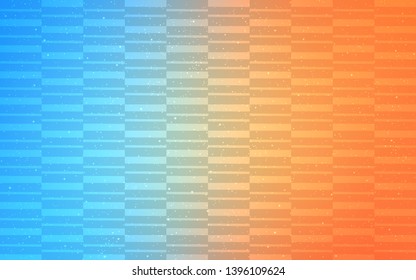 Light Blue, Yellow vector template with repeated sticks. Glitter abstract illustration with colorful sticks. Smart design for your business advert.
