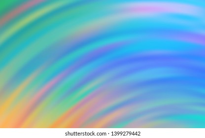Light Blue, Yellow vector template with bent lines. A circumflex abstract illustration with gradient. A new texture for your  ad, booklets, leaflets.