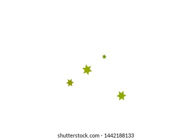 Light Blue, Yellow vector template with sky stars. Blurred decorative design in simple style with stars. The pattern can be used for wrapping gifts.