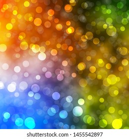 Light Blue, Yellow vector template with circles. Abstract illustration with colorful spots in nature style. Pattern for websites, landing pages.